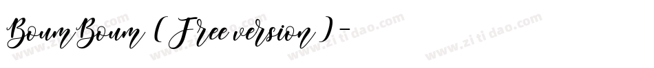 BoumBoum (Free version)字体转换